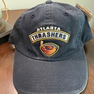 Dead stock Atlanta Thrashers strap back hat.